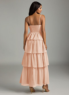 Azazie Kaiden Bridesmaid Dresses English Rose A-Line Sweetheart Neckline Chiffon Dress image2