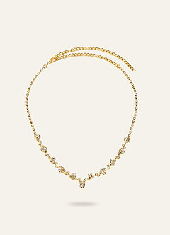 front Rhinestone Cluster Jewelry Set