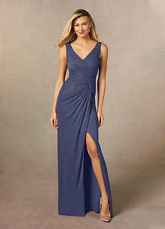 Azazie Winona Mother of the Bride Dresses Stormy Mermaid Sequins Mesh Dress image1