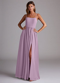 Azazie Calianna Bridesmaid Dresses Wisteria A-Line Off the Shoulder Chiffon Convertible Dress image1