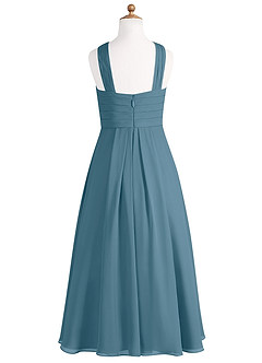 Azazie Kaleigh Junior Bermuda A-Line Pleated Chiffon Dress image7