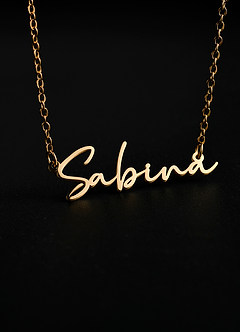 front Personalized Name Necklace