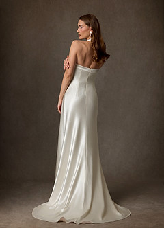 Azazie Marielle Abiti da Sposa Abito A-Line in ammaliatore Bianco Antico image3