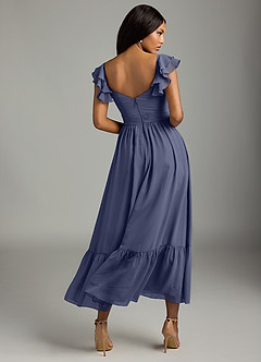 Azazie Anaya Bridesmaid Dresses Stormy A-Line Pleated Chiffon Dress image5