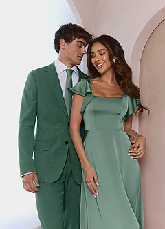 front James Eucalyptus Structured Stretch Suit Jacket