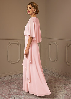 Azazie Bowie Mother of the Bride Dresses Blushing Pink A-Line Chiffon Dress image3