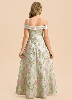 front Azazie Paisley Junior Formal Dress