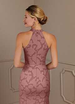 Azazie Tyra Mère de la mariée Robes Robe Sirène en Blumen-Burnout Rose Poussiéreuse image5