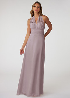 Azazie Fifi Bridesmaid Dresses Dusk A-Line Strapless Chiffon Convertible Dress image2