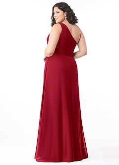 Azazie Dallas Bridesmaid Dresses Scarlet A-Line One Shoulder Chiffon Dress image7