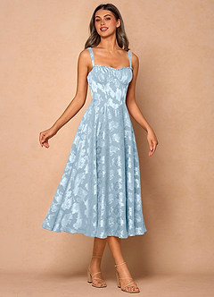 Vestido Azul Pálido Midi Sylvie image4