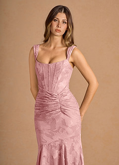 Maxi jurk Tiana Koraalroze image5