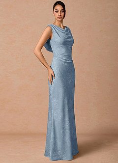 Robe Longue Bleu Poudre Ligeia image4