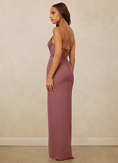 Christian Siriano Bridal for Azazie 1003 Bridesmaid Dresses Desert Rose Sheath One Shoulder Chiffon Dress image7