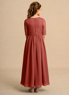 Azazie Pippin Junior Formal Flower Girl Klänningar Klä A-Line i Spets image2