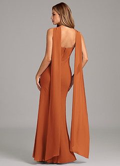 Azazie Kinsley Brautjungfernkleider Meerjungfrau-Linie Plissee Chiffon Kleid Kanel image2