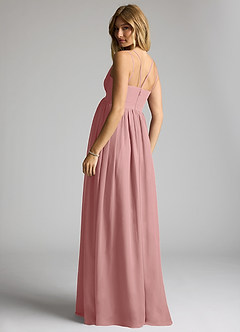 Azazie Emree Maternity Bridesmaid Dresses A-Line Chiffon Floor-Length Dress image5