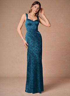 Georgia Navy Black Pleated Maxi Dress image3