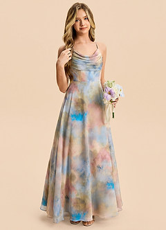 front Azazie Everly Junior Formal Dress