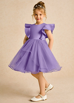 Azazie Chirp Blumenmädchenkleider Ballkleid Tüll Kleid Tahiti image5