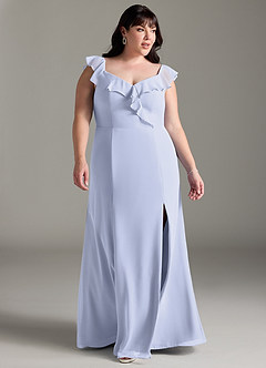 Azazie Sophie Bridesmaid Dresses Lavender A-Line Off the Shoulder Chiffon Convertible Dress image9