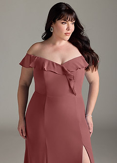Azazie Sophie Bridesmaid Dresses Amethyst A-Line Off the Shoulder Chiffon Convertible Dress image11