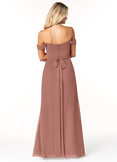 Azazie Joretta Bridesmaid Dresses Cedar Rose A-Line Sweetheart Neckline Chiffon Convertible Dress image2