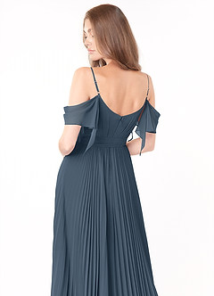 Azazie Lyney Bridesmaid Dresses Neptune A-Line Off the Shoulder Chiffon Dress image5