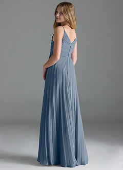 Azazie Raychelle Junior Twilight A-Line Pleated Chiffon Dress image5