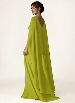 front Azazie Lang Chiffonkappe med Knudeforan