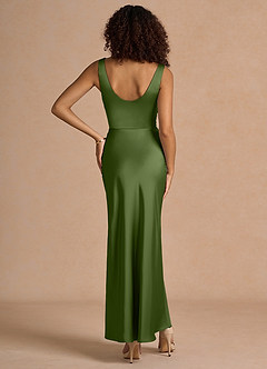 Elise Olive Green Maxi Dress image2