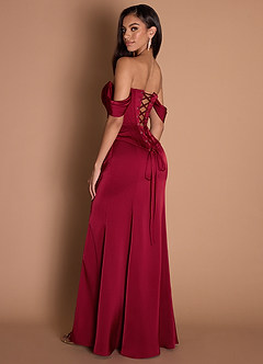 Vestido Rojo Rubí Largo Reese image8