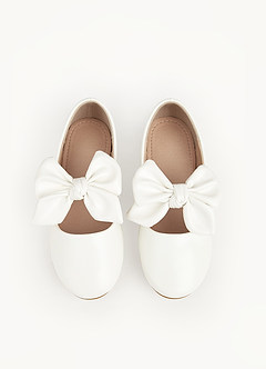 front Bow Strap Girl's Flat Shoes