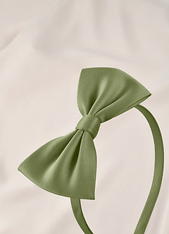 front Junior Bridesmaid Satin Headband