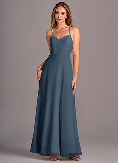 Azazie Mei Suknie dla druhen Linia A Szyfon Do ziemi Sukienka image1