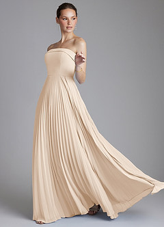 Azazie Mariana Bridesmaid Dresses White Alabaster A-Line Strapless Chiffon Dress image6
