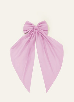 front Matching Color Chiffon Bow Hair Clip