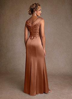 Azazie Santa Monica vestidos de madre de la novia Vestido de Bronceador de Encaje de Corte en A image2