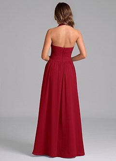 Azazie Darlyn Brudtärnklänningar Klänning av A-Linje i Chiffong Sweetheart halsringning Scharlakansrött image2