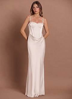 Vestido Crema Largo Lirielle  image6
