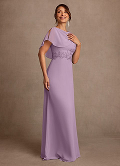 Azazie Frieda Mother of the Bride Dresses Wisteria A-Line Applique Chiffon Dress image4
