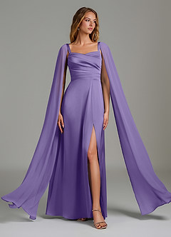Azazie Niveah Bridesmaid Dresses Tahiti A-Line Strapless Stretch Satin Convertible Dress image5
