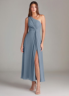Azazie Brooke Bridesmaid Dresses Twilight A-Line One Shoulder Chiffon Dress image1