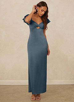 Christian Siriano Bridal for Azazie 1005 Bridesmaid Dresses Twilight Sheath Sweetheart Neckline Stretch Satin Dress image5