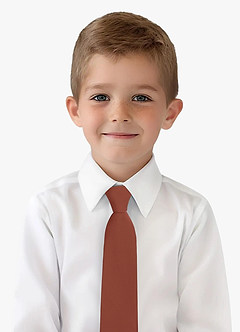 front Boy's Stretch Satin Neck Tie