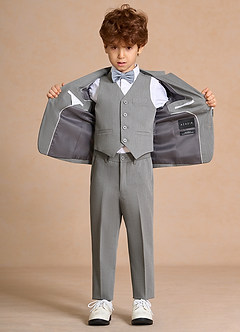 front Oliver Garçons Gris Costume 5 pièces