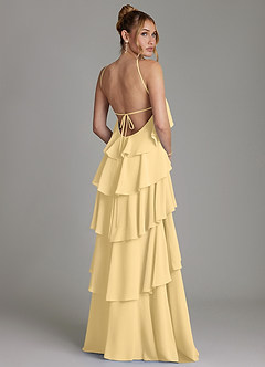 Azazie Deena Bridesmaid Dresses Butter A-Line Ruched Chiffon Dress image2
