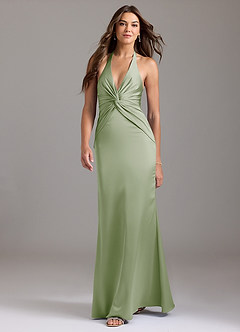 Vestido Salvia Polvoriento Largo Valerie image3