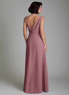Azazie True Brautjungfernkleider Eine Linie Plissee Chiffon Kleid Amethyst image2