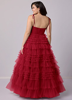 Barbie ♥ Azazie Bridesmaid Dresses Scarlet A-Line Sweetheart Neckline Tulle Dress image7